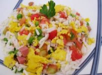 Salade de riz aux tomates cerises