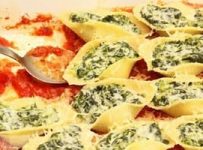 Conchiglionis farcis à la ricotta et aux épinards